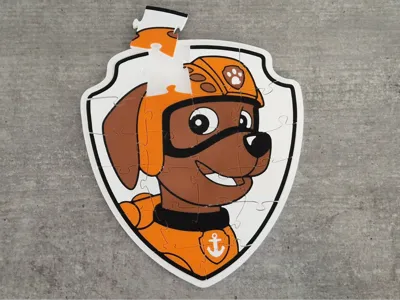 Paw Patrol Zuma puzzle - 4 colors - 22 pcs.