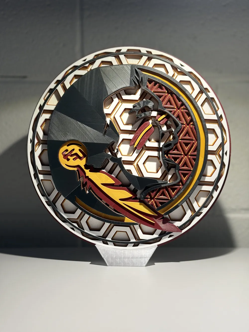 FSU Chief Osceola Mosaico Dimensional - Modelo de impresión 3D gratuito ...