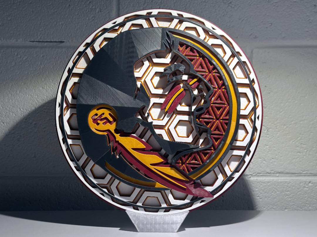 FSU Chief Osceola Dimensional Mosaic