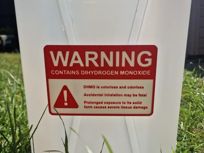 Scary water sign