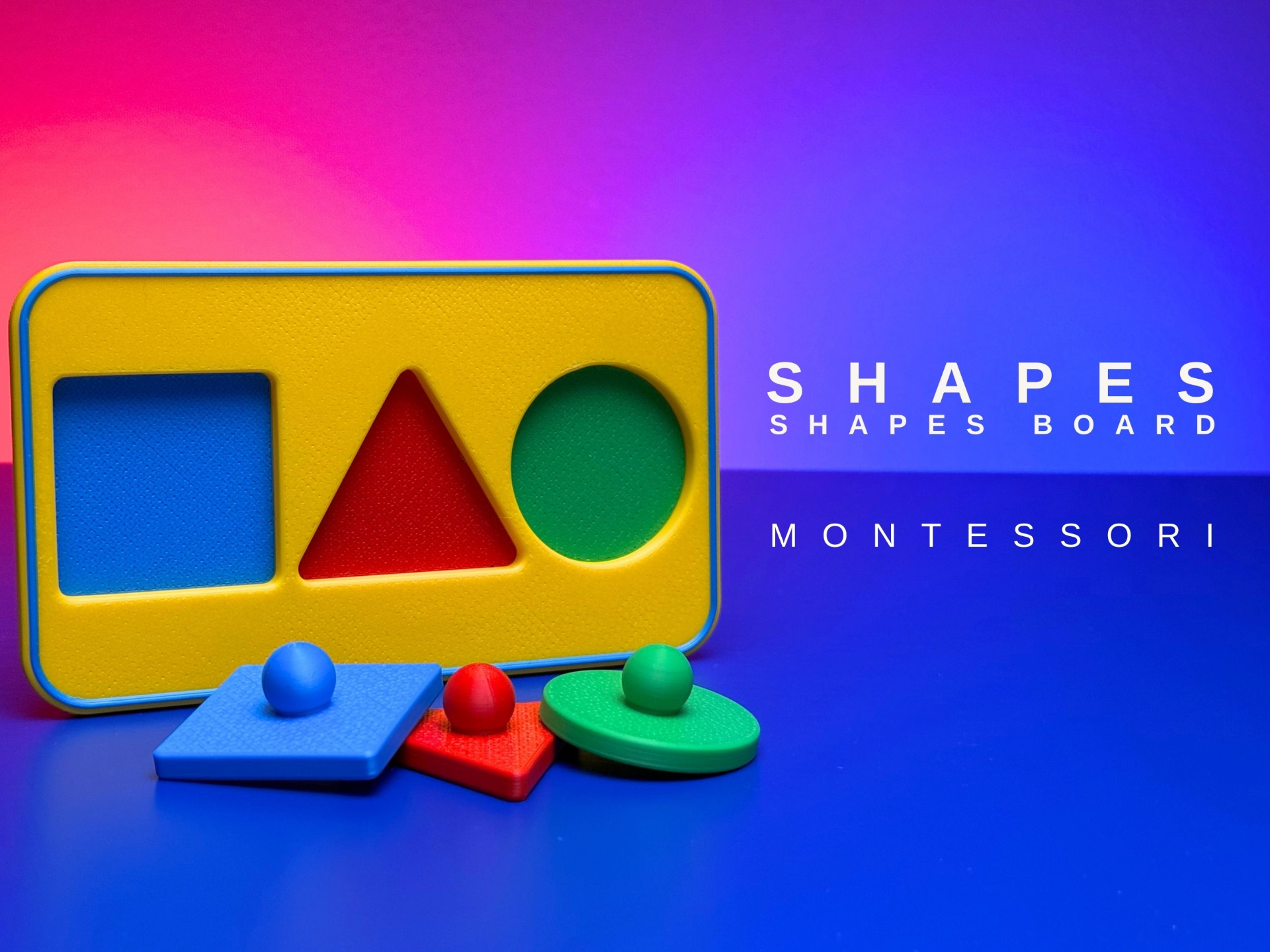 MONTESSORI SHAPES BOARD