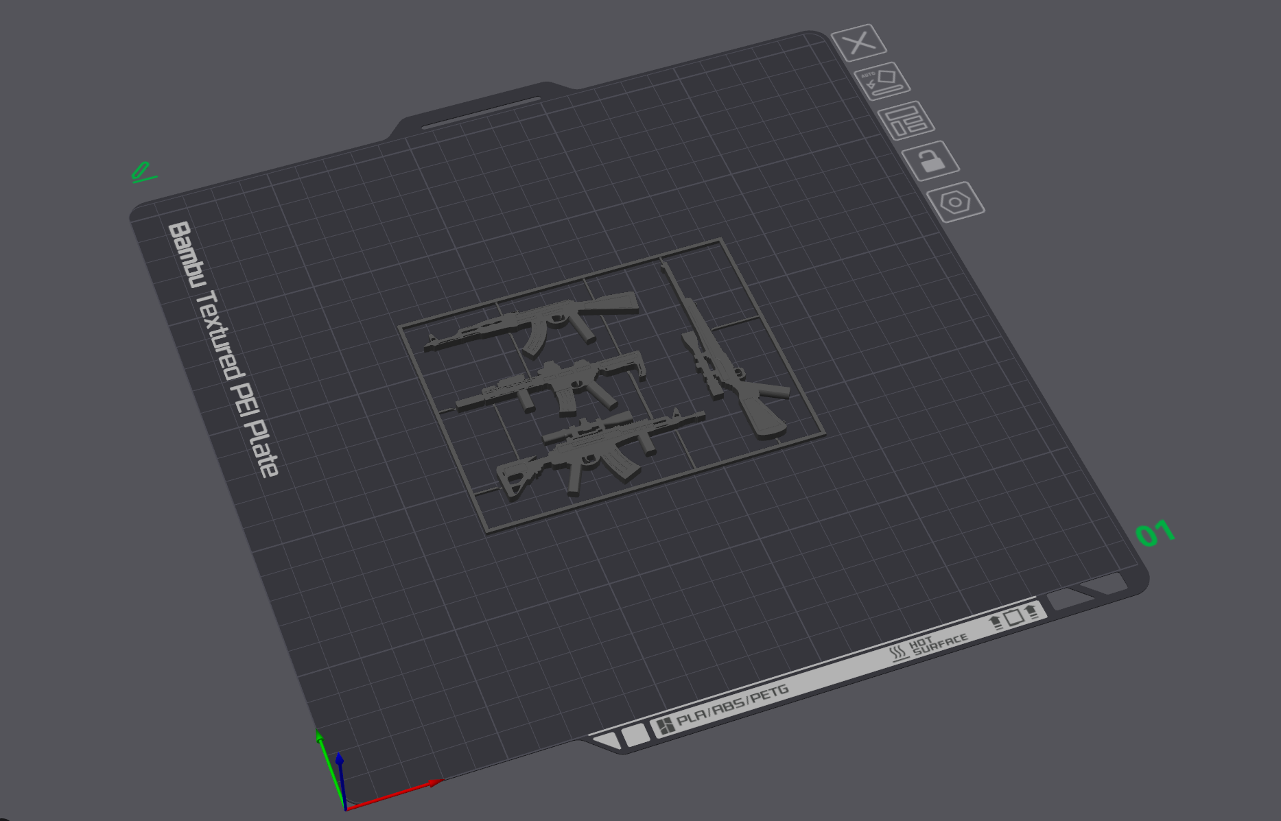 Miniatura 1 do modelo 3D Weapon pack for dummy 13 