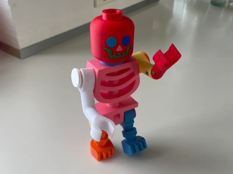 Big Brick Multi Color Skeleton 500%
