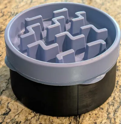 6" Slow feed dog bowl riser