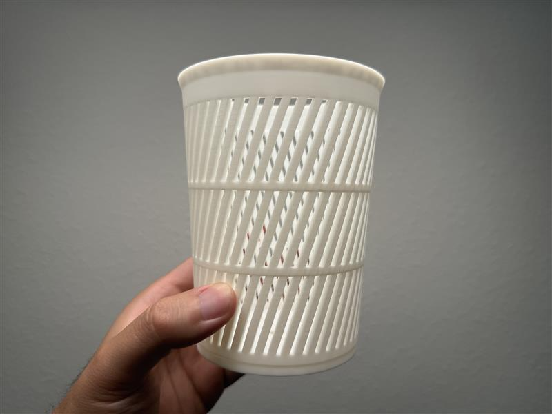HelixCage 4" — Twisted Rib Qingshan/Aoyama Pot