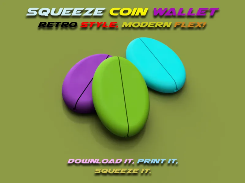 Squeeze Coin Wallet – Retro Style, Modern Flex!
