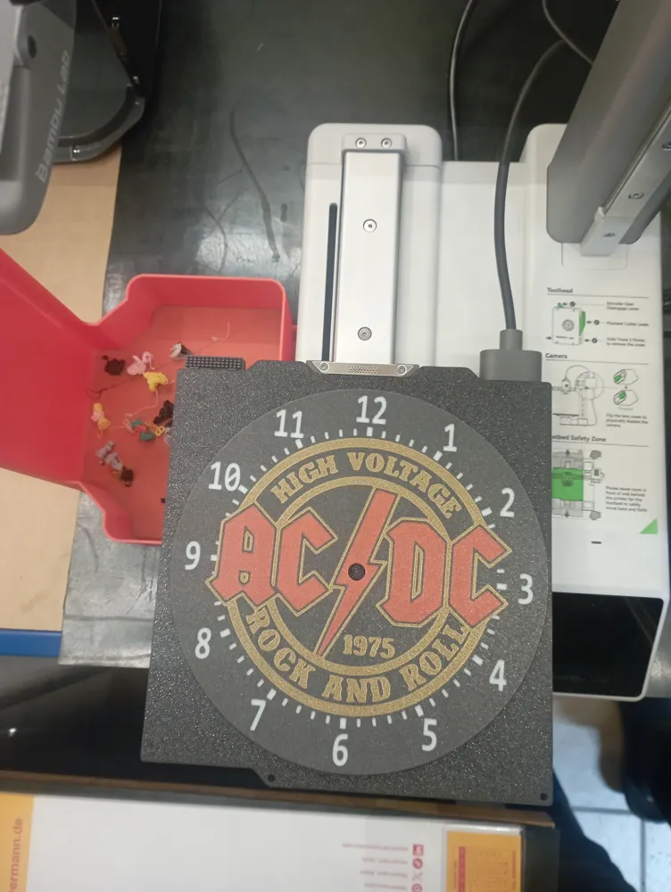 ACDC wall clock for a1mini by franz-werraMakerWorld: Download Free 3D ...