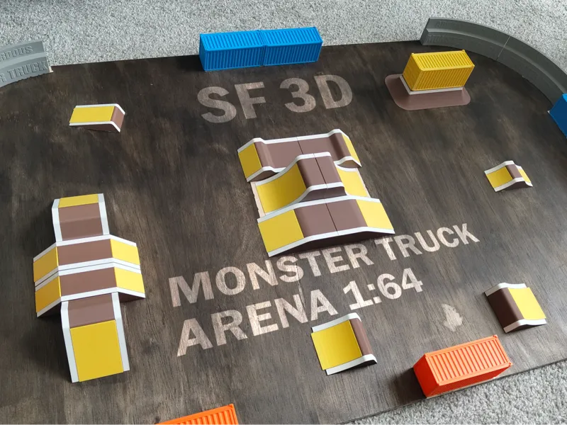Monster Truck Arena for 1:64 Monster Trucks