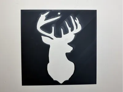 hangable deer art