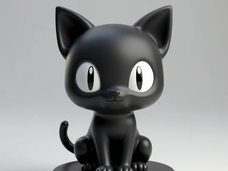 Black Cat Figurine