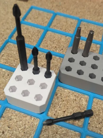 Soporte: Hex Grip snap-in Bit Holder for Gridfinity — vista de referencia 2