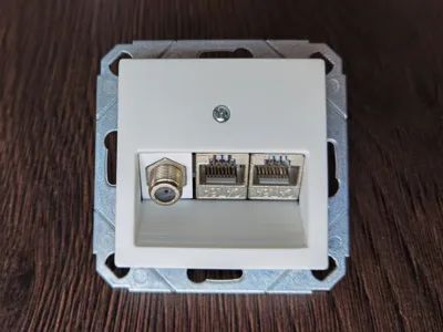 Cover for 3-gang module carrier (55 mm)