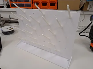 Glassware draining rack