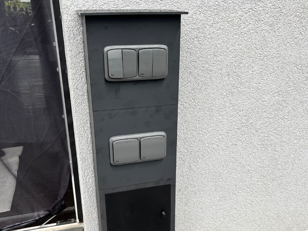 Electrical pole for sockets and switches