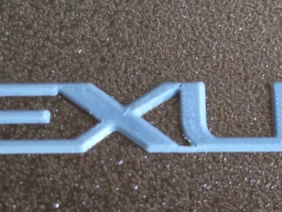 Lexus-like lettering