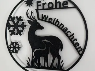 Fensterbild Weihnachten, Türschild