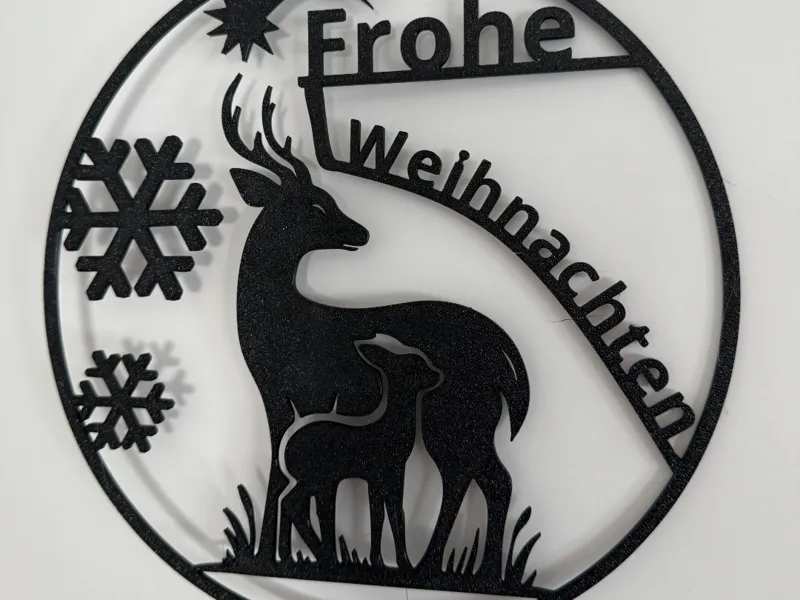 Fensterbild Weihnachten, Türschild