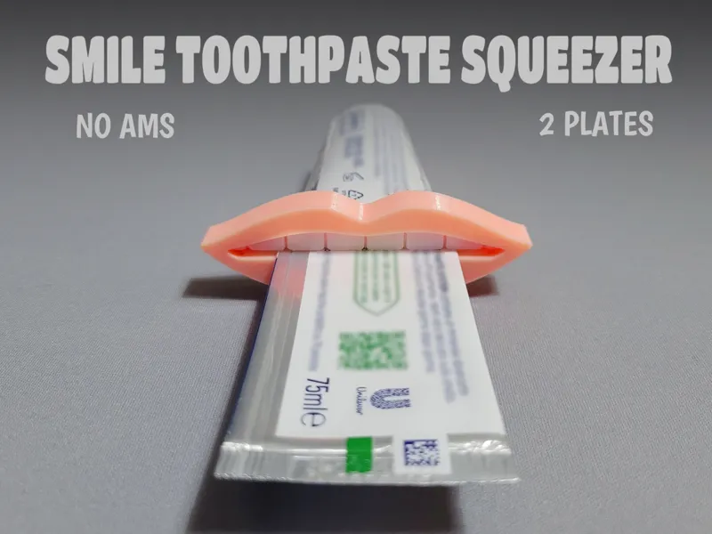 Smile toothpaste squeezer