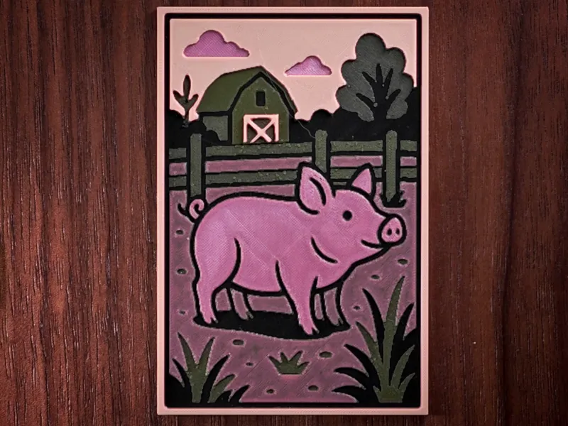 Pig in farm