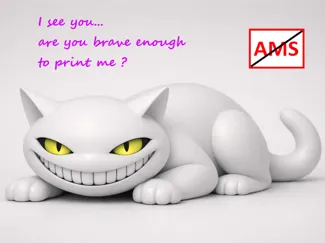 NO AMS Grinsekatze Cheshire style cat