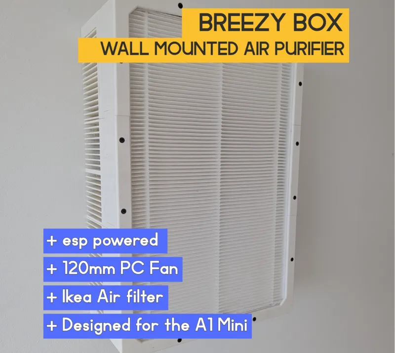 Breezy Box - Smart wall mounted air purifier
