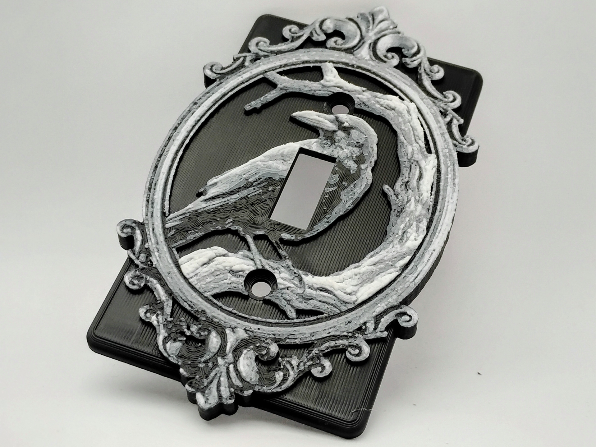 Gothic Raven Light Switch Cover