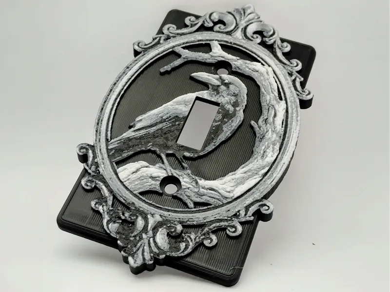 Gothic Raven Light Switch Cover