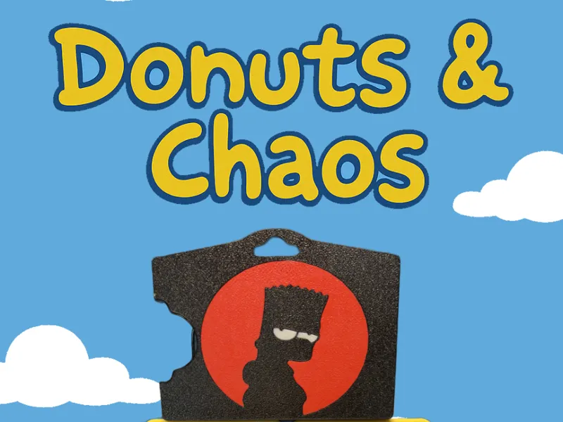 Donuts & Chaos: The Simpsons ID Badge Holder Set