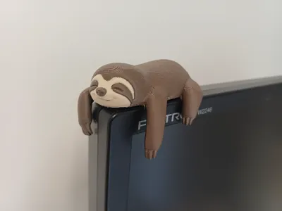 Sleepy Sloth Monitor Buddy