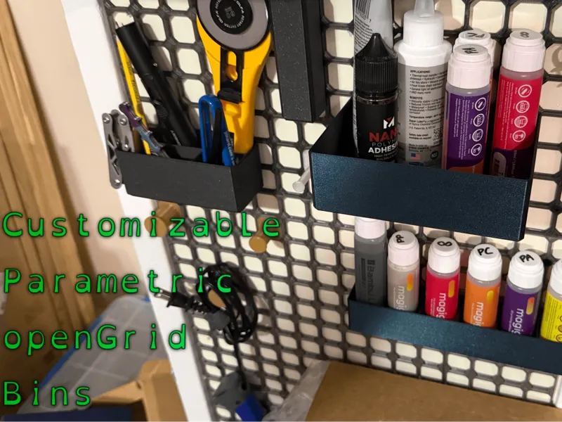 Customizable openGrid Bins