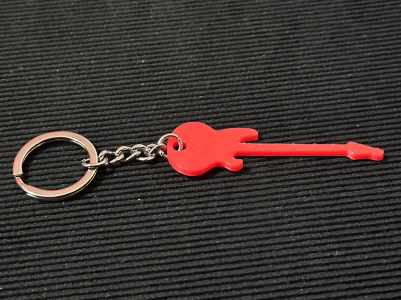 Electric Guitar Keychain
