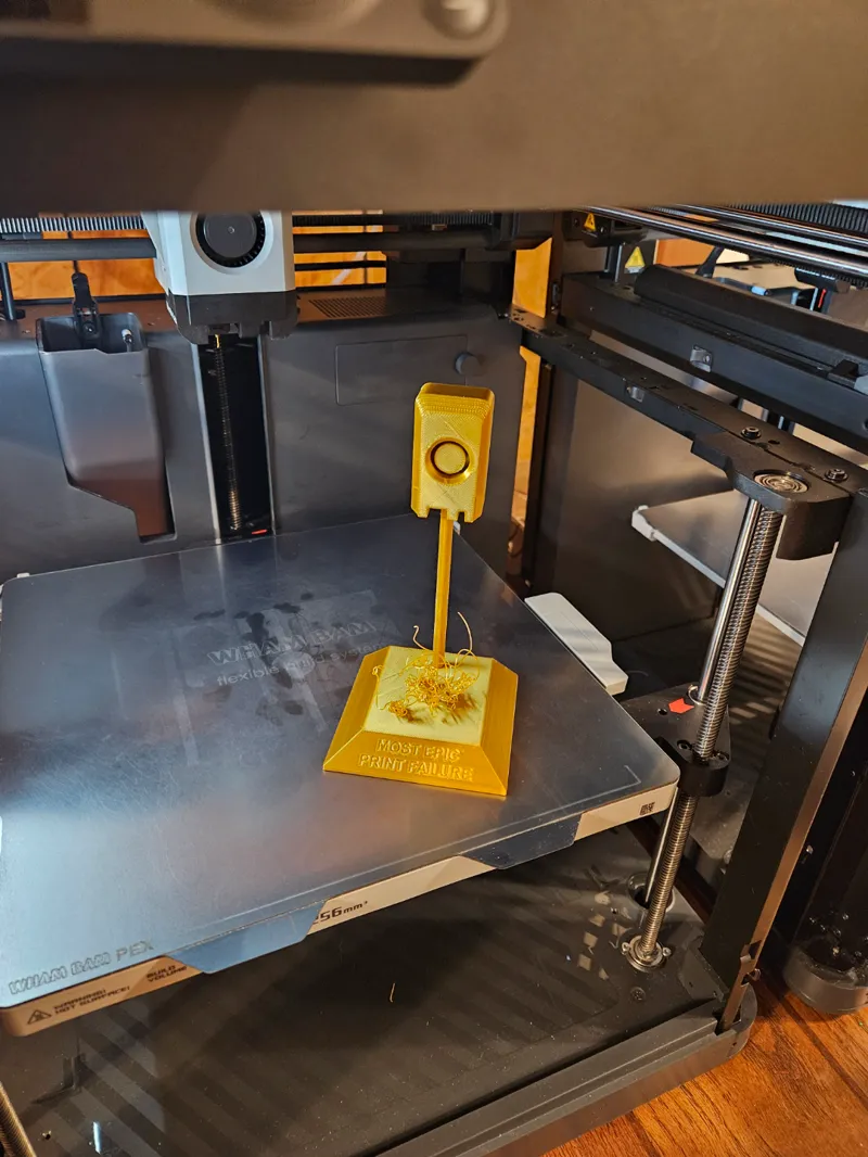 Most Epic Print Failure Trophy