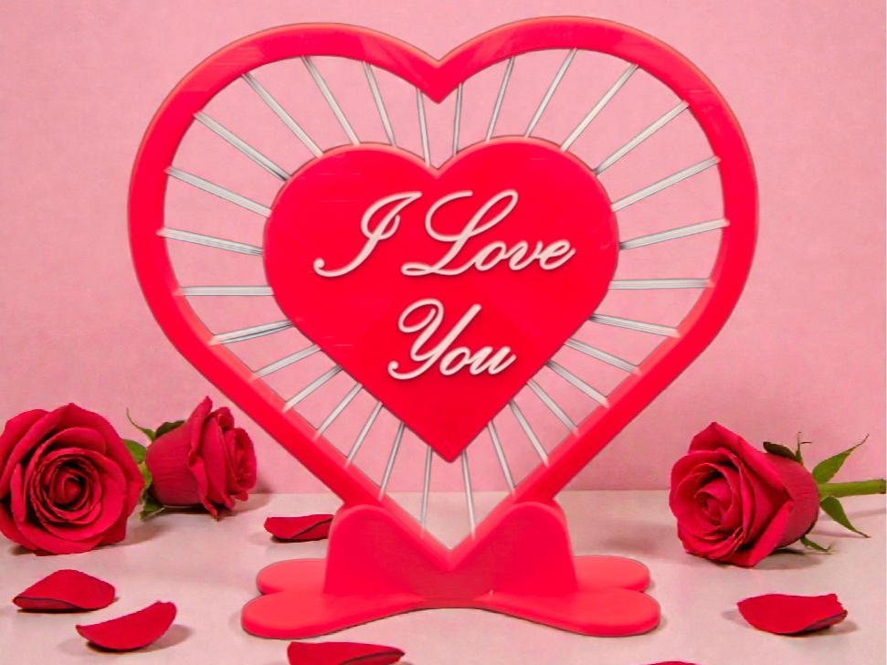 String Art Herz -I Love You