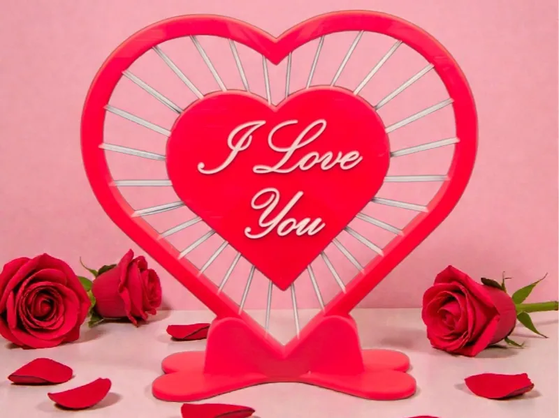 String Art Herz -I Love You