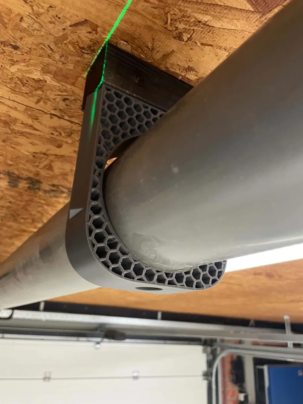 CeilingPipe Storage Bracket 100mm PVC pipes - Free 3D Print Model ...