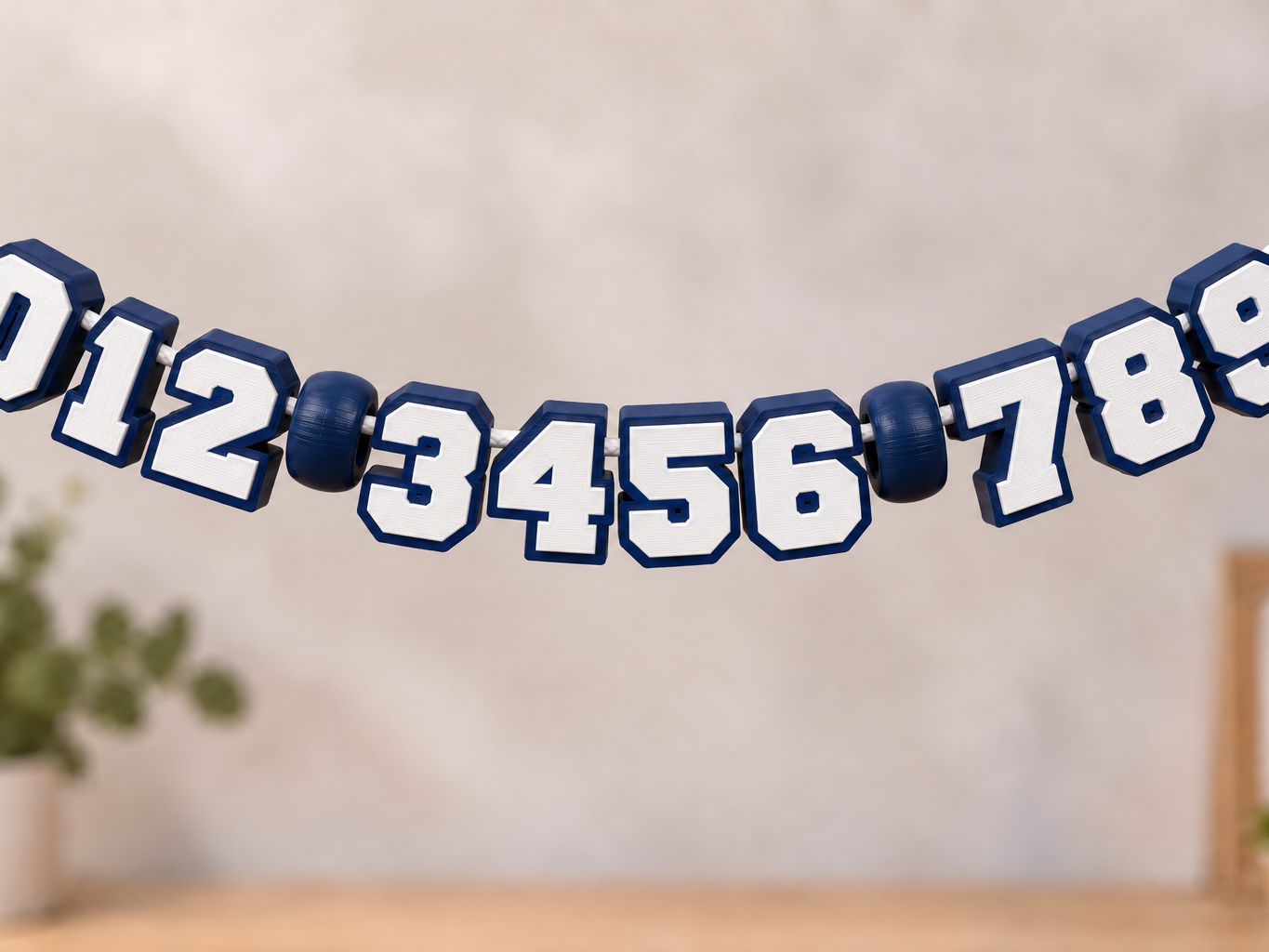 Giant Varsity Number Beads and Symbols 0–9 - 1