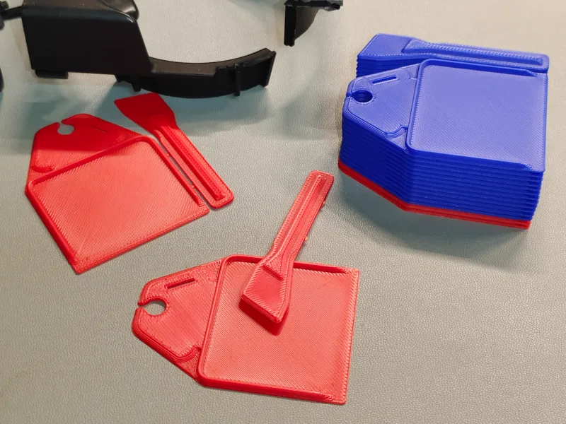 Stackable Epoxy Mixing Tray with Scraper