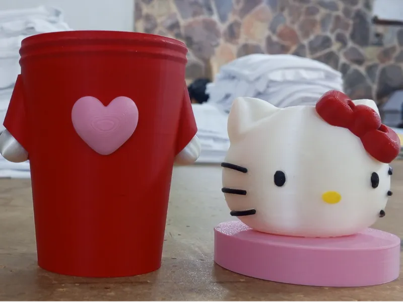 Vaso milkshake hello kitty