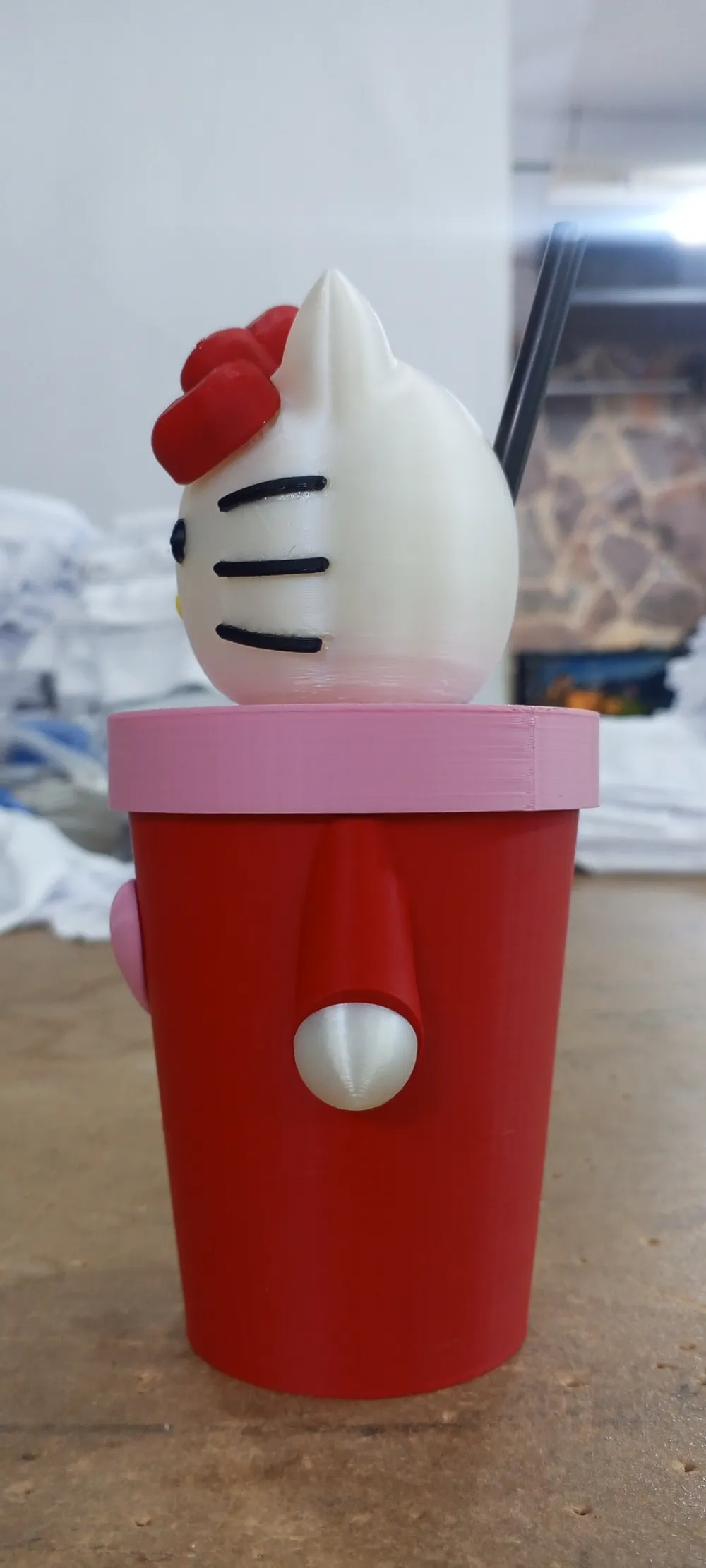 Vaso Milkshake Hello Kitty By Shaice Makerworld Download Free 3d Models