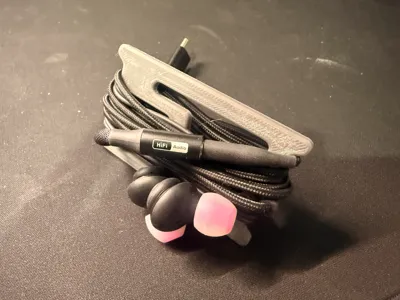 wired earphone headphone organizer card