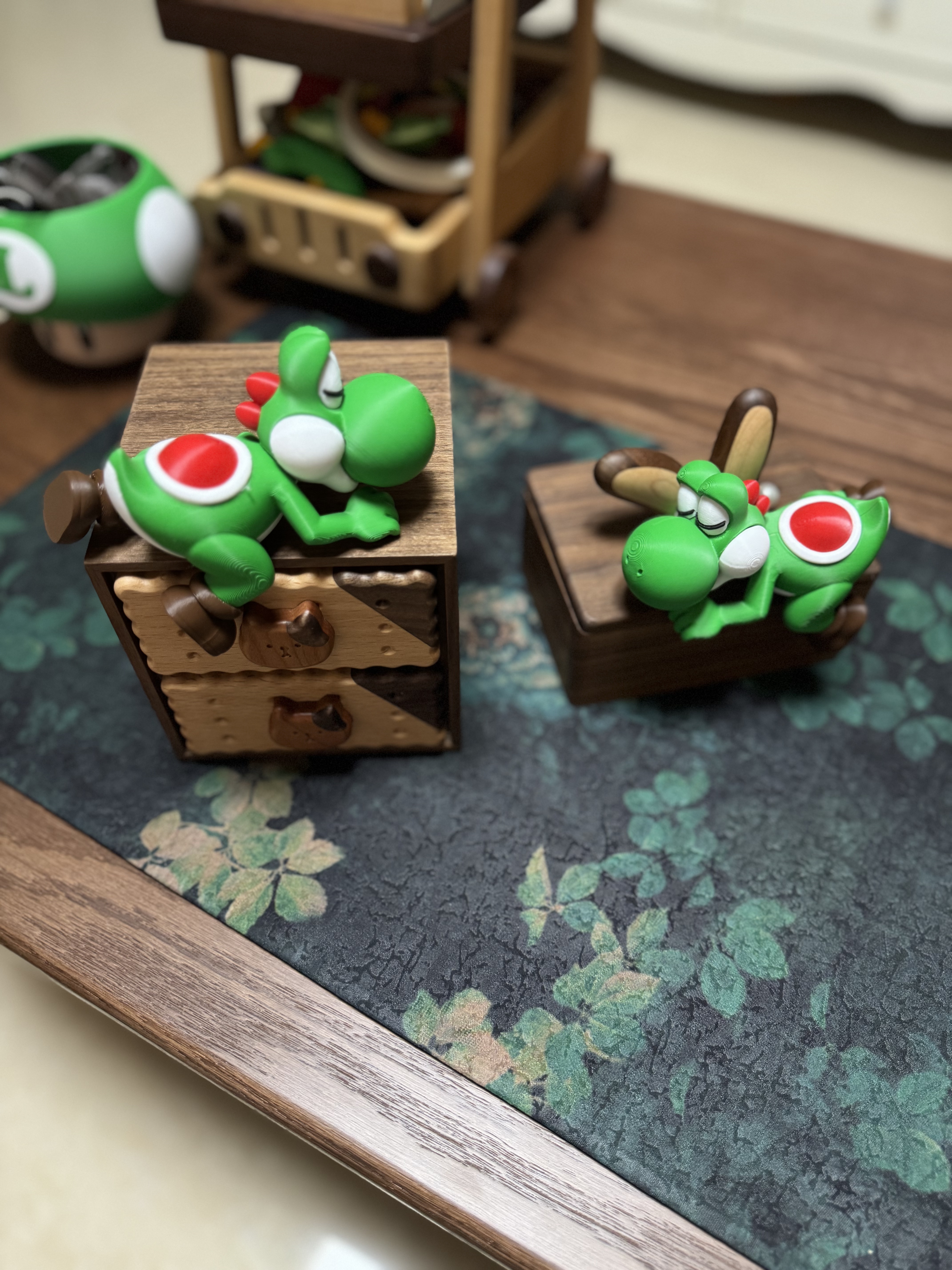 Miniatura 4 do modelo 3D 安睡在任何边缘的耀西  Yoshi 多方向 分件打印（无需AMS）