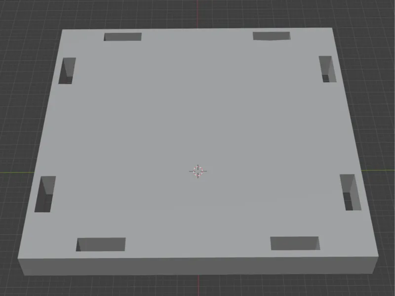 Floor Piece for Bird House (Desk Model)