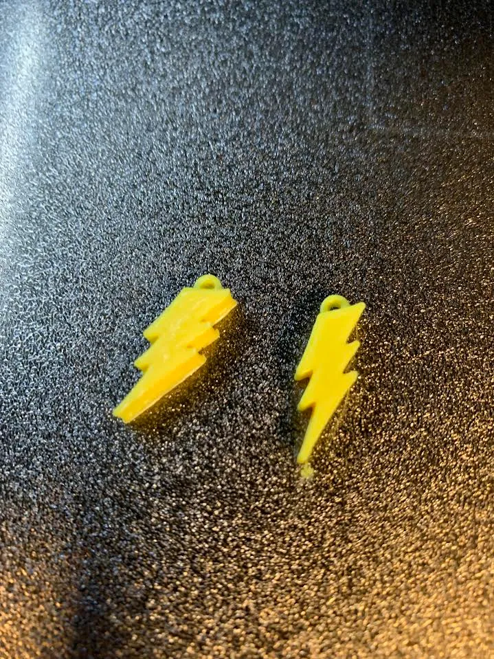 Lightning Bolt earrings view 3