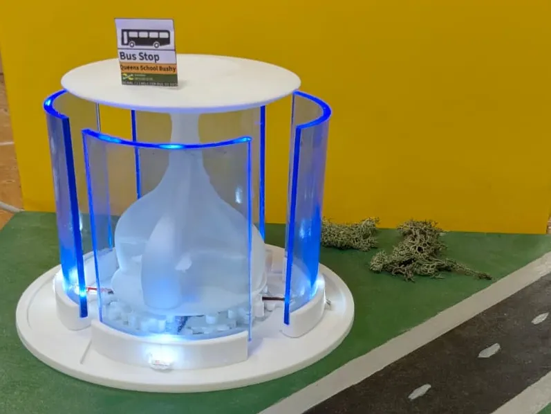 New Mechanical Bus Design. Futuristic, LED, moving