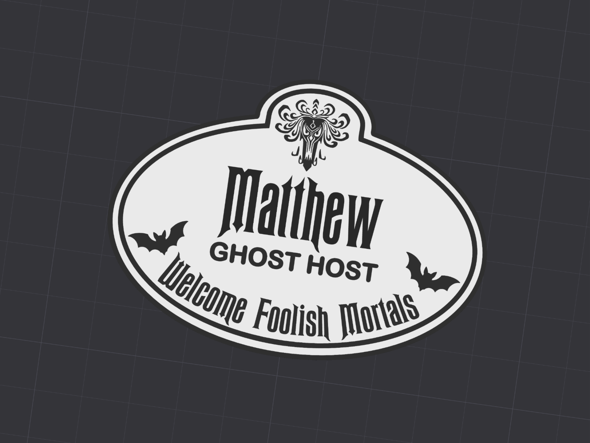 Haunted Mansion Cast Member Tag - 1