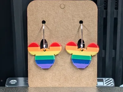 Mickey Mouse Pride Earrings