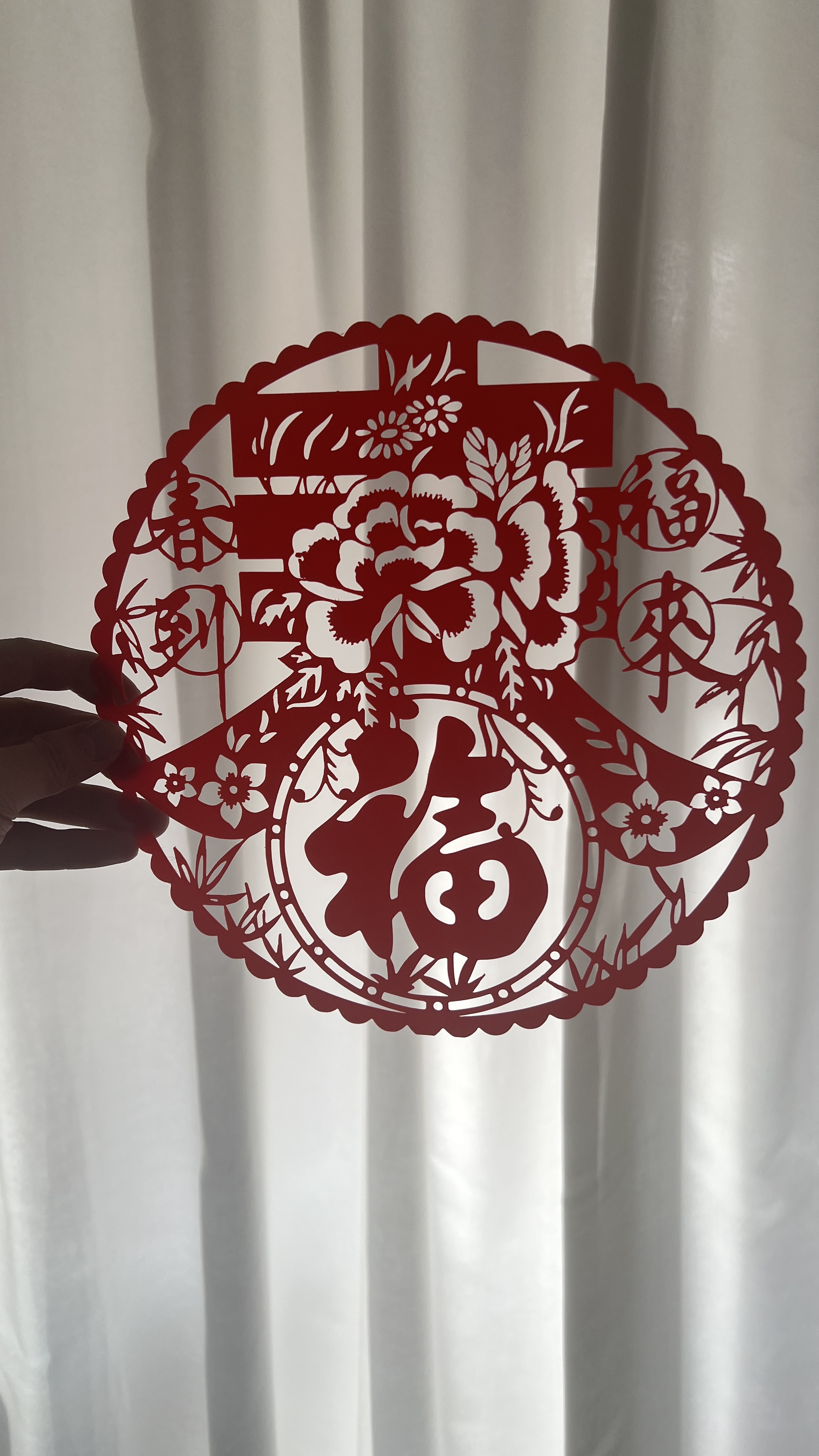 Miniatura 2 do modelo 3D 春到福来牡丹窗花