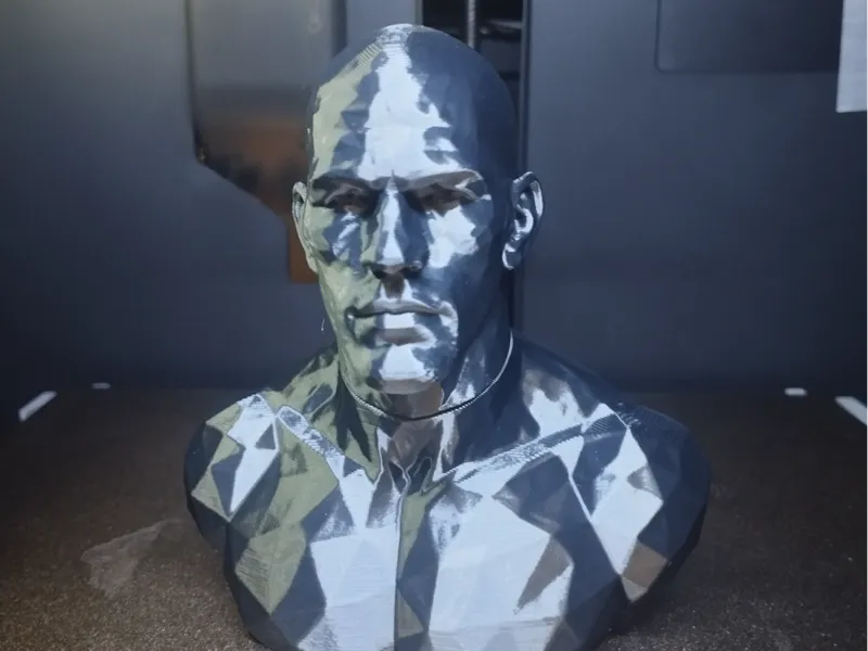 BUST ALEX PEREIRA MODERN ART - LOW POLY TRIBUTE