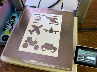 Stencil / Template (Schablone) Airplane Helicopter