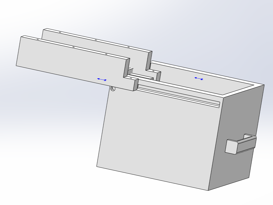 Miniatura 1 do modelo 3D 桌下抽屉 （适用于前方带横梁的） 